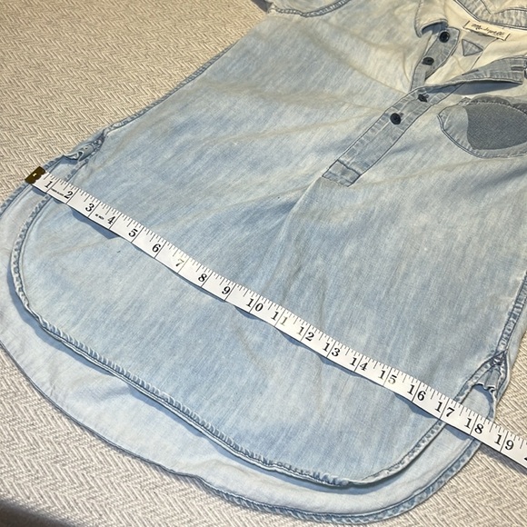 Madewell Chambray Shirt Wiith Heart Detail. Size XXS. - Picture 6 of 11